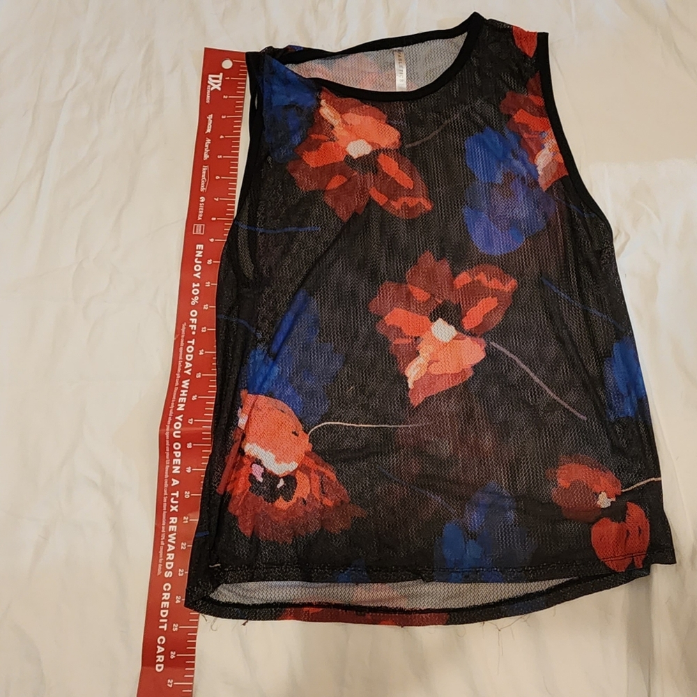 Fabletics Floral Mesh Tank - SZ XXL